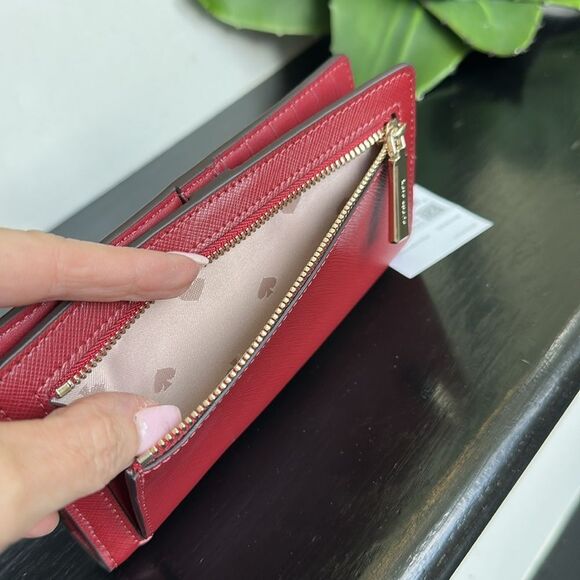 New w/tags Kate Spade genuine leather STACI Stefano, large wallet, clutch purse - Picture 5 of 9